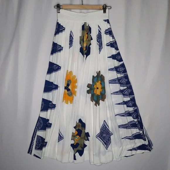 Dorothy Shoelen Skirt Set‎ 6 Cropped Jacket Full A-Line Midi Abstract Floral Y2K - Picture 3 of 15